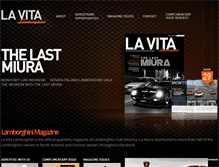 Tablet Screenshot of lavitalamborghini.com